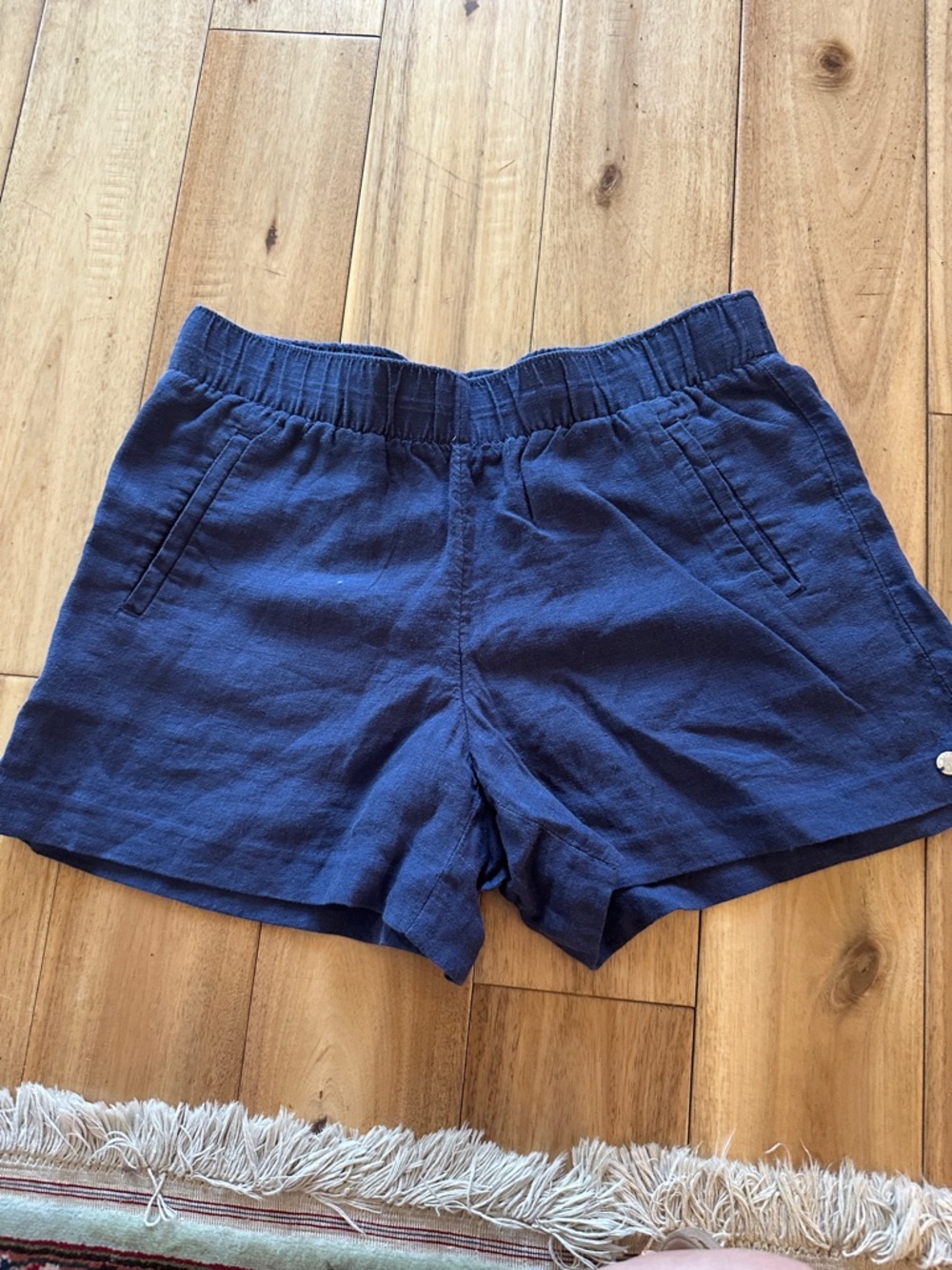Lilly Pulitzer Navy Elastic-Waist Girls' Shorts